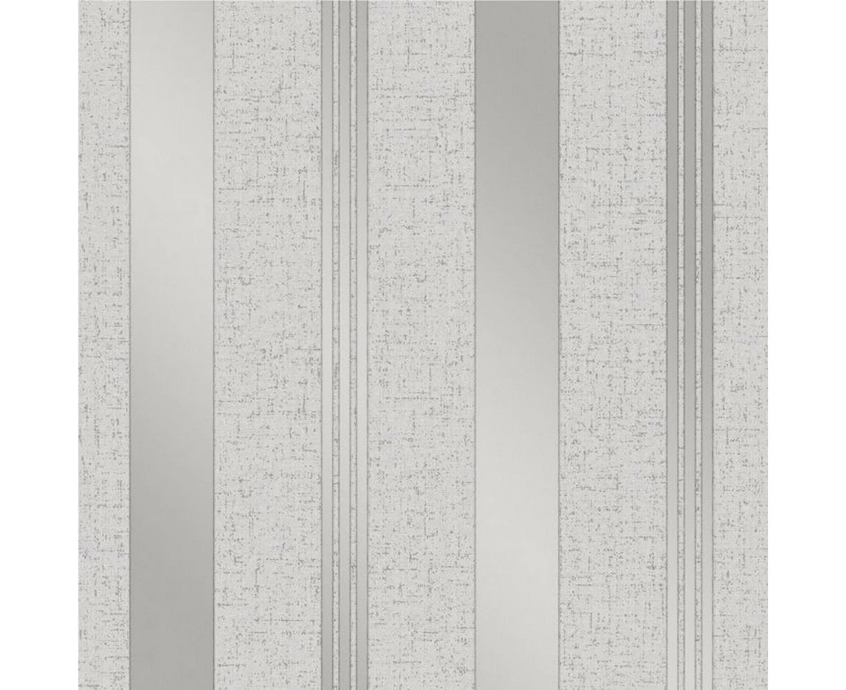 Fine Decor Quartz Stripe Textured Wallpaper (Silver/Grey) - AG128