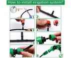 202pcs Kit 50M Hose Garden Irrigation System with Timer Plant Watering Micro Drip Kits DIY