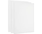 20 x THIN ARTIST STRETCHED CANVAS 50x60cm | Cotton White Blank Canvases Panel