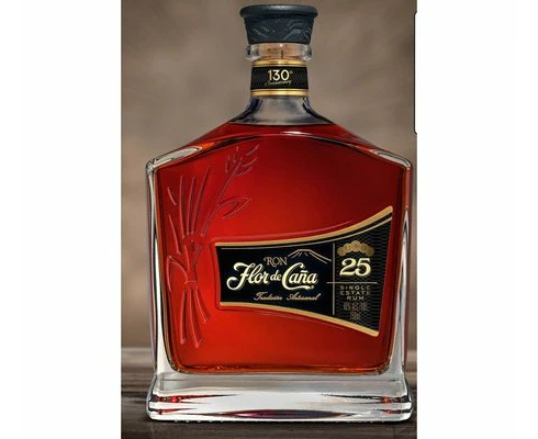 Flor de Cana 25 Year Old Centenario Nicaraguan Rum +Glencairn Glass 700mL