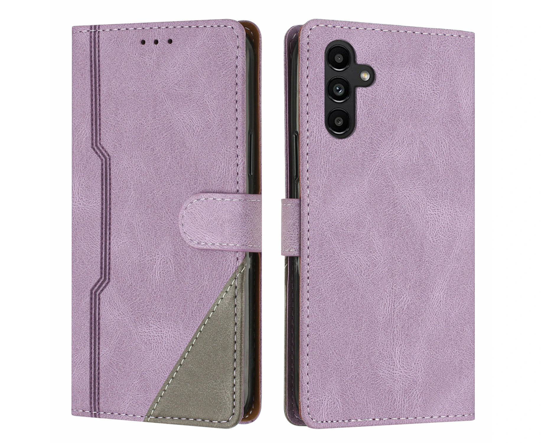 Samsung Galaxy A55 Wallet Case Card Slot Magnetic Phone Cover Flip Case - Purple