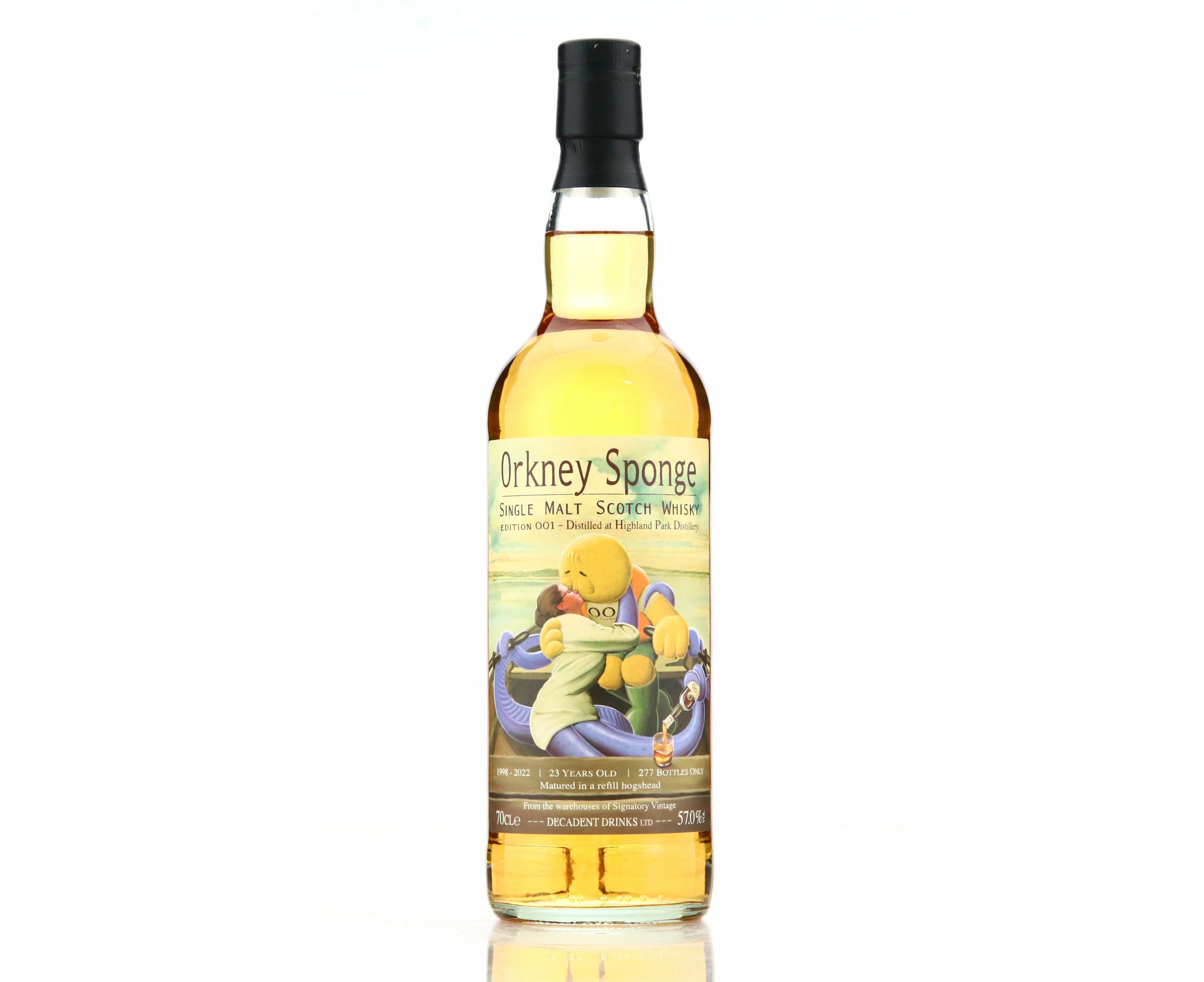 OrkneySponge Edition No. 1 1998 Highland Park 23 Year Old Single Cask Single Malt Scotch Whisky 700ml