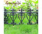 SpringUp 3PCS/SET Plastic Garden Fence Plant Flower Border Pannel Landscape Edging Lawn Yard Decor, 60x32.5CM(Each)