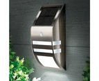 Biwiti Wireless Motion Sensor Solar 2 LED Wall Outdoor Garden Light