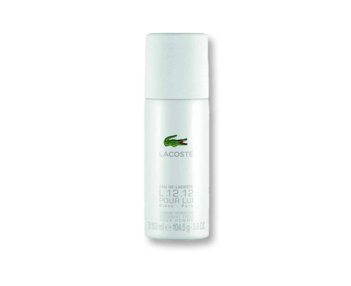 Lacoste L.12.12 Blanc By Lacoste Pure Deodorant Spray 3.6 Oz