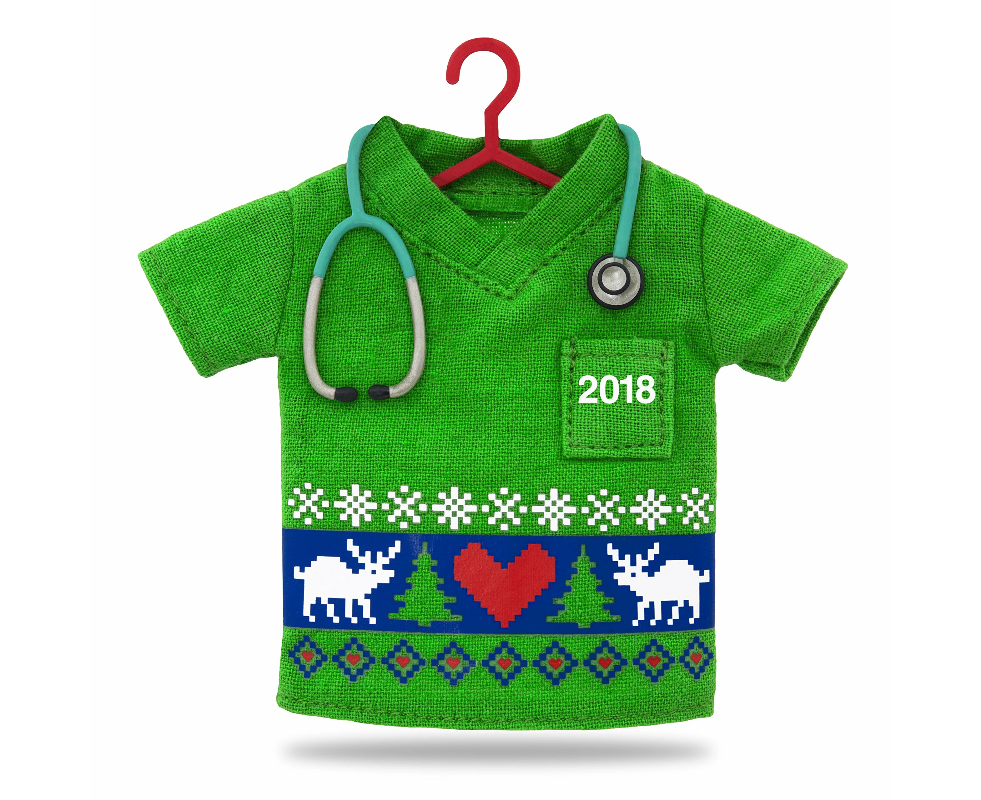 Hallmark Keepsake christmas Ornament 2018 Year Dated, Happy Holiday Scrubs