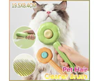 Pet Hair Cleaner Brush Needle Comb Professional Pet Grooming Comb for Cat Dog - Orange