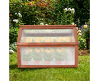 Wooden Cold Frame Portable Garden Greenhouse Outdoor Plants Flowers Bed