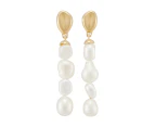 Skagen Agnethe Pearl Gold Earring SKJ1827710