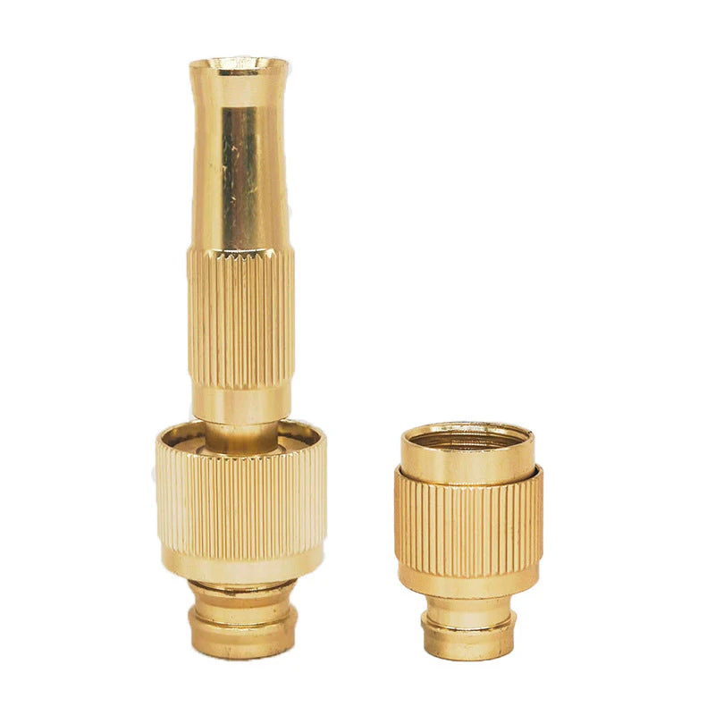 Hansona Jet Spray Brass Booster Water High-Pressure Spray Nozzle and Connector