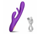 Miraco Patting Rabbit Vibrator Dildo Clitoral G-Spot Stimulation Purple