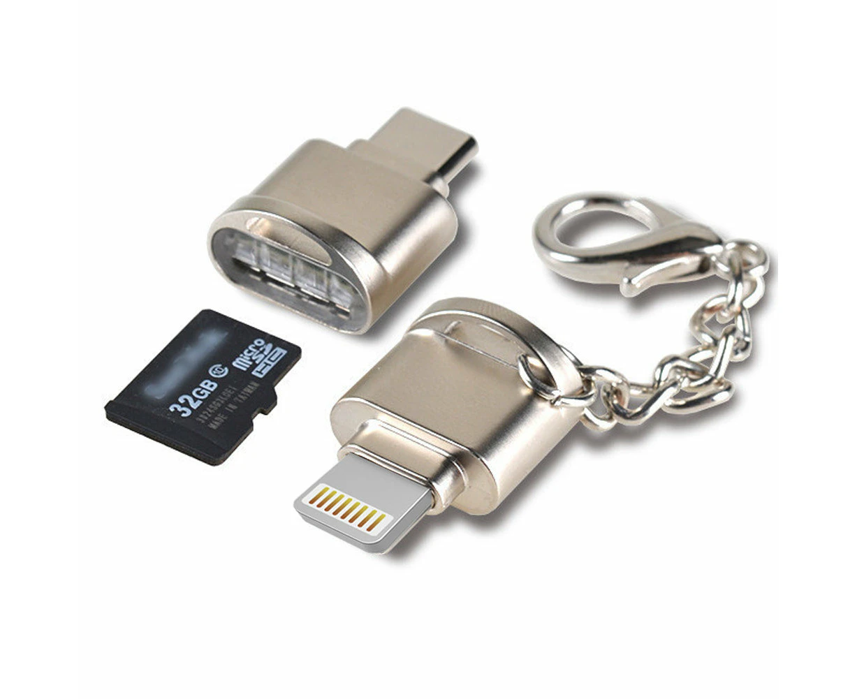 TEGAL Lightning to Micro SD Card Reader for iPhone iPad OTG Adapter Plug & Play