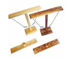 Wooden Ring Toss Throwing Interactive Party Table Games - Dark Wood