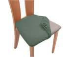 Stretch Dining Room Chair Seat Covers Slip Jacquard Removable Washable Slipcover