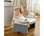 Squatty Toilet Step Stool Foldable Sit & Squat Potty Stool Chair Healthy Colon Bathroom White