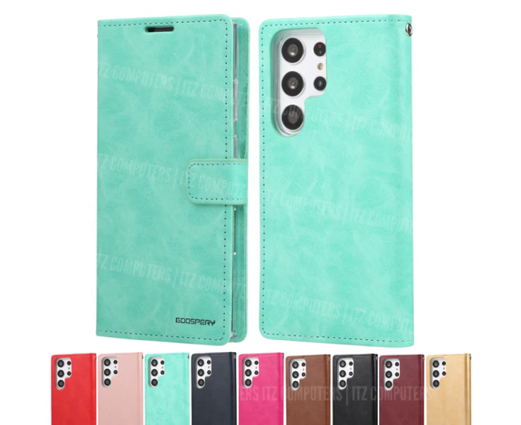 Goospery Bluemoon Diary Case for Samsung Galaxy S23 Ultra - Mint