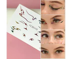 Colorful Eyes Makeup Stickers Laser Eye Eyeliner Eyebrows Face Art Sticker Decals Halloween New Year Festival Party Decorations - NO.5 YS