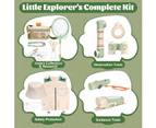 Kids Explorer Kit - Bug Catching Kit with Butterfly Net, Insect Catcher, Binoculars,Hat,Goggles, Magnifier & Flashlight, Outdoor Nature Exploration Toys