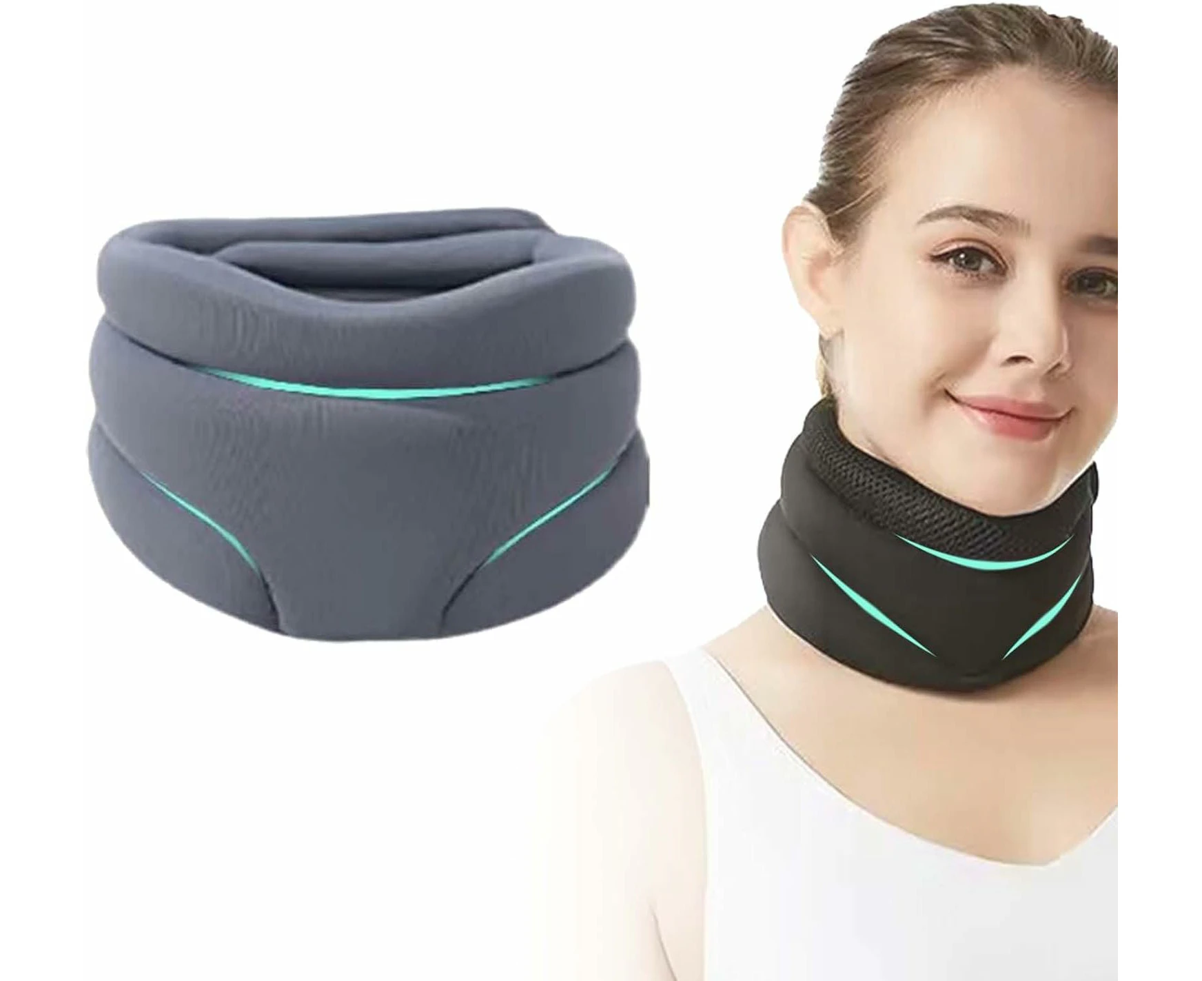 Cervicorrect Neck Brace, Cervical Neck Brace for Snoring, Neck Brace for Sleeping Soft Foam, Neck Brace for Neck  And Support for Women Men