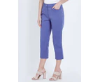 W LANE - Womens Jeans -  Crop Denim Jeans - Cobalt