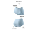 Women's Cotton Seamless Underwear Stretch High Waisted Briefs Panties 5 Pack-Light coffee