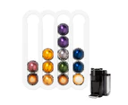Magnetic Wall Mounted Coffee Pod Capsule Holder for Nespresso Vertuo Capsules-White