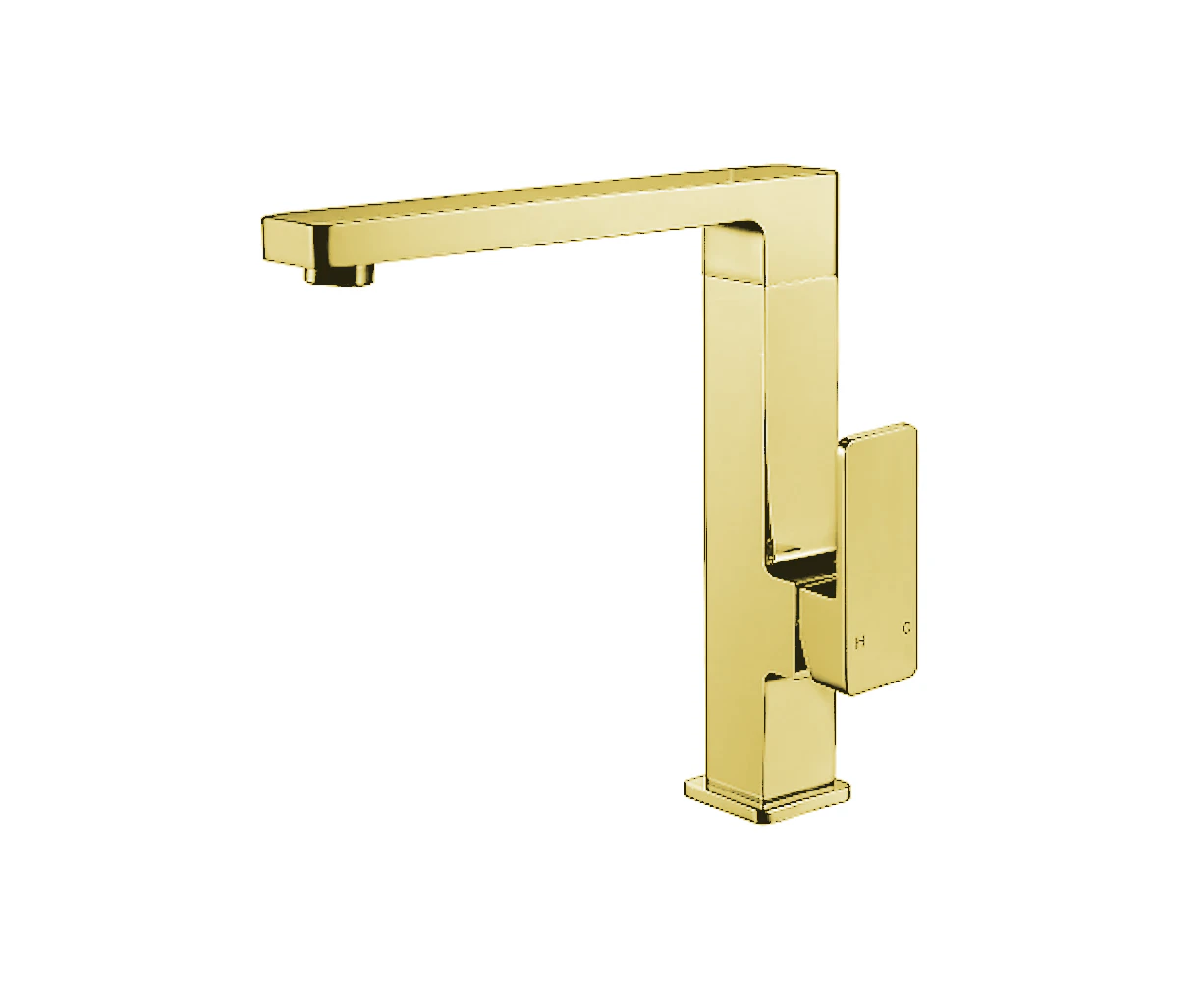 Ikon Ceram Kitchen Mixer Brushed Gold HYB636-102BG