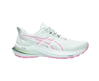 Womens Asics Gt-2000 12 Aqua/White Athletic Running Shoes - Aqua/White