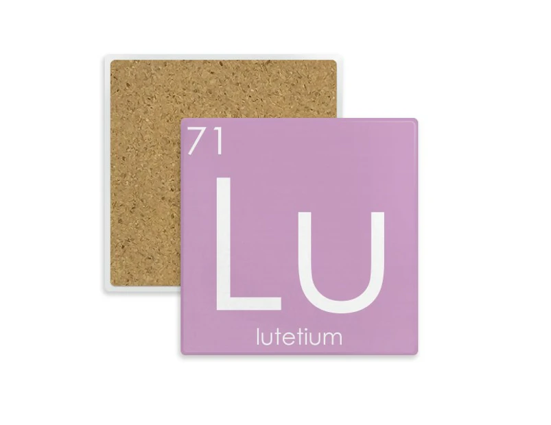 chestry elements period table lanthanide lutetium lu coaster cup mat mug subplate holder insulation st