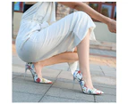 Women's Pumps Pointy Closed Toe Stiletto Sexy High Heels Slip on Dress Shoes-Apricot color