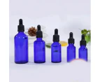 Empty Dropper Bottle Amber essential oil Glass Empty Amber Bottle Glass Essential Oil Liquid Aromatherapy+Dropper Cap Tool 2020 - Blue 15ml