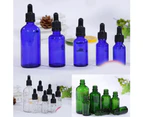 Empty Dropper Bottle Amber essential oil Glass Empty Amber Bottle Glass Essential Oil Liquid Aromatherapy+Dropper Cap Tool 2020 - Blue 15ml