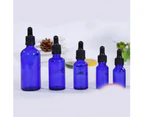 Empty Dropper Bottle Amber essential oil Glass Empty Amber Bottle Glass Essential Oil Liquid Aromatherapy+Dropper Cap Tool 2020 - Blue 15ml