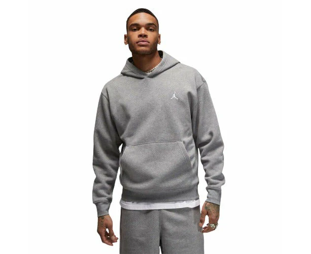 Jordan Mens Essentials Fleece Pullover Hoodie - Grey