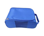 Portable Mini Golf Shoe Bag Nylon Shoes Carrier Bags Lightweight Lightweight Handbag for Travel Golfing Camping - Blue