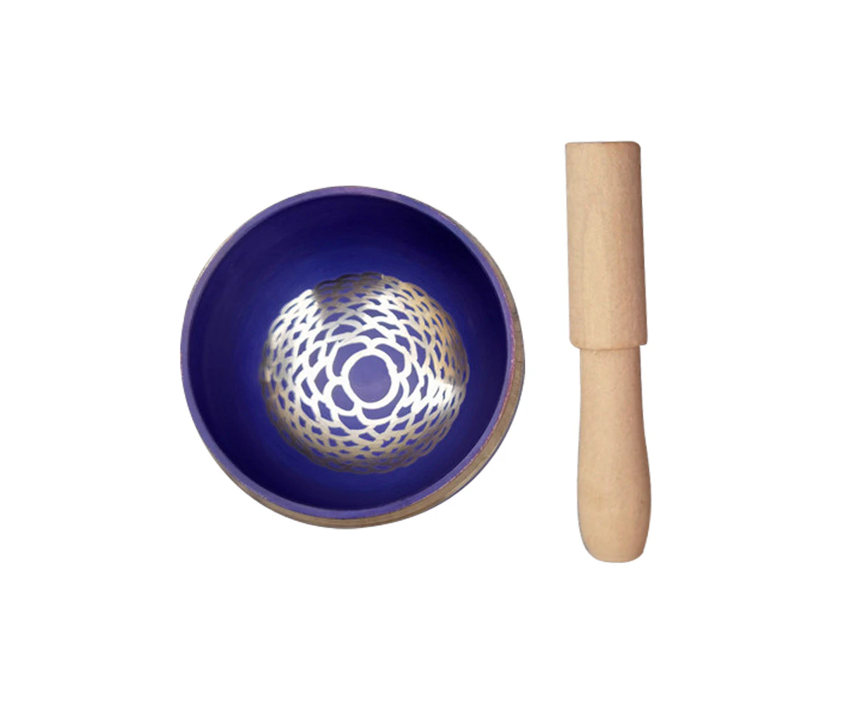 Tibetan Singing Bowl Set Meditation Sound Bowl for Yoga Sound Healing Meditation-Purple