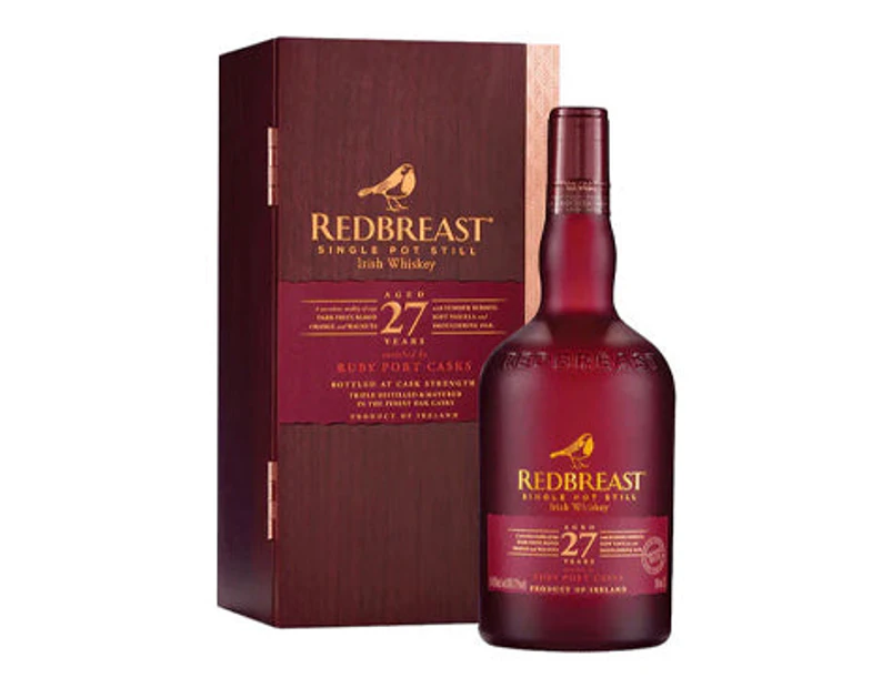 Redbreast 27 Year Old  Ruby Port Cask Single  Irish Pot Still Whiskey (700ml)