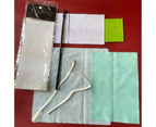Harmonics Flute Care Kit, Maintenance Cleaning Set with Polishing Cloth, Cleaning Rod, Flute Swab, Rod Cloth, Pad Paper