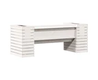 vidaXL Planter Bench White 167.5x60x65 cm Solid Wood Pine