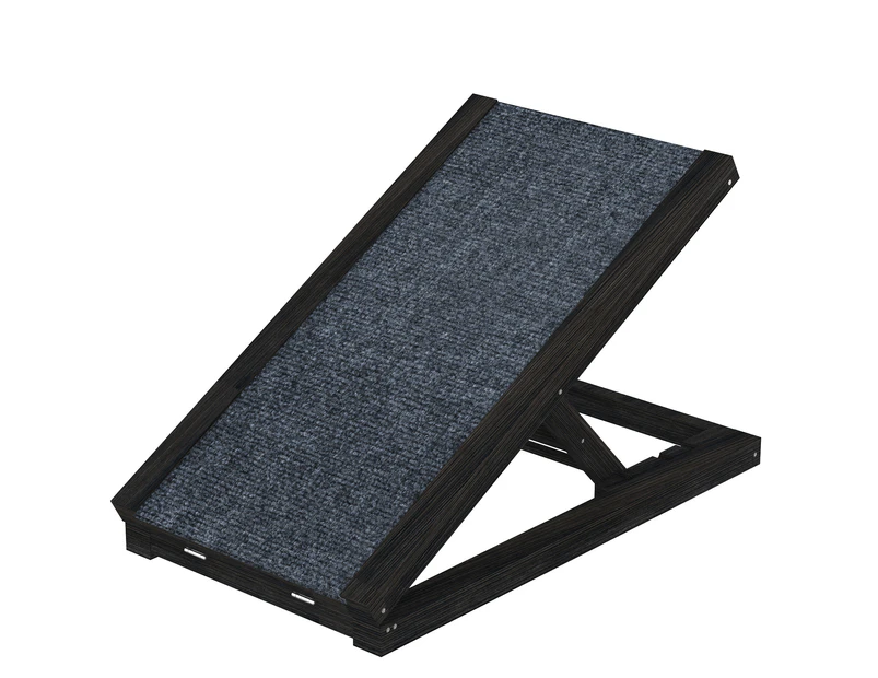 Advwin Pet Ramp Non-Slip 3 Adjustable Height Foldable 70cm Dog Ramp for Bed Couch car Black