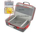 Carrying Case Compatible with PS5, Hard Shell Carry Case Travel Bag, Organizer Protective Case for Playstation 5 Console,Dual Controller and Accessories