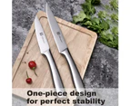 13-Piece Stainless Steel Kitchen Knife Set with Acacia Block and Sharpener