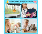 8PCS Crochet Kit for Beginners, Crochet Animal Kit for Adults and Kids, Beginner Crochet Kit for Gifts, Learn to Crochet Kits