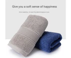 1 Pack Luxury Face Towels - Ultra Soft & Plush Large Fluffy Towels - Absorbent & Quick Drying-Deep Blue