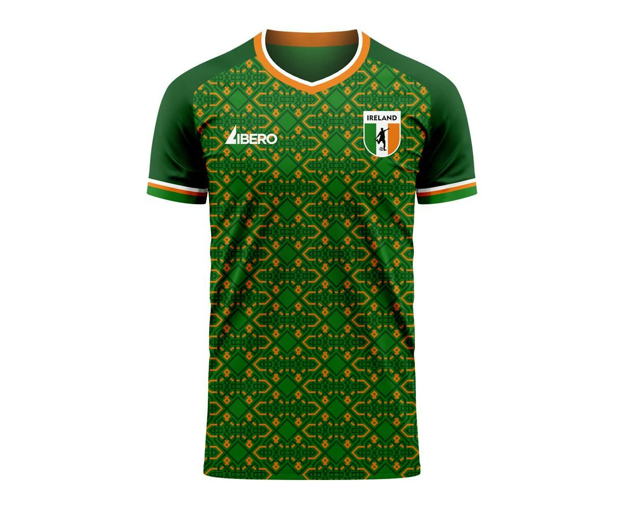 Ireland 2023-2024 Home Concept Football Kit (Libero) - Kids (Long Sleeve)