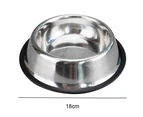 Stainless Steel Pet Dog Water And Food Bowl**18cm**