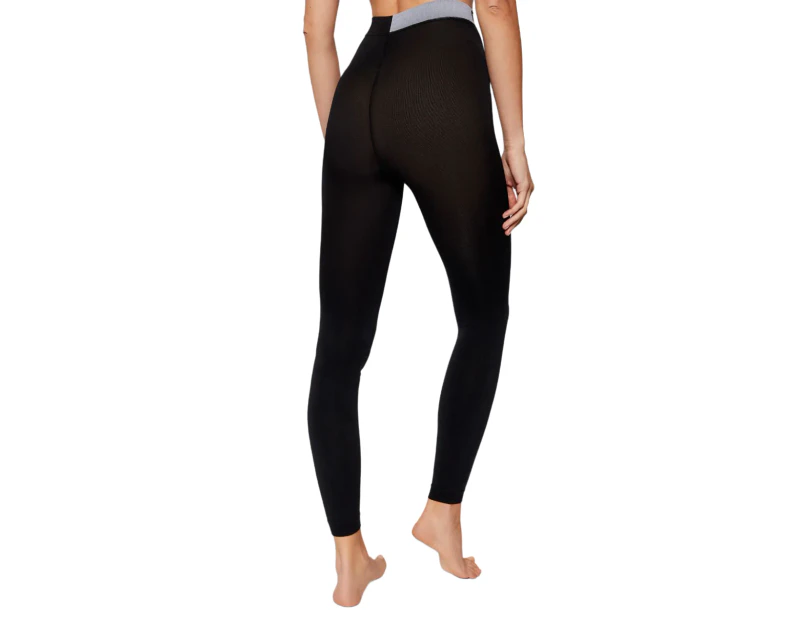 Womens Calvin Klein Black Slim Fit Pull On Leggings