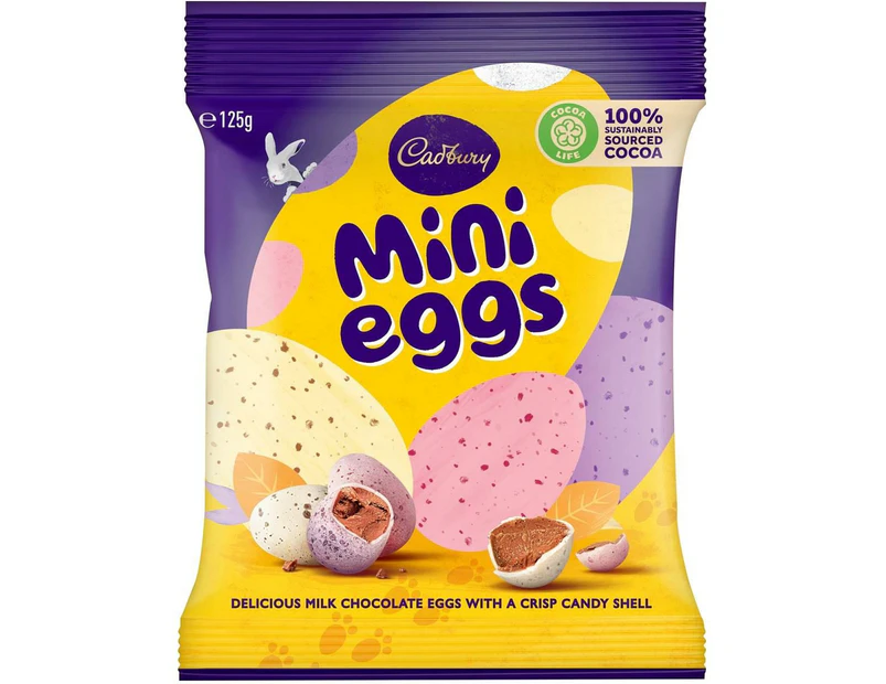 Cadbury Mini Eggs Chocolate Easter Eggs Bag 125g