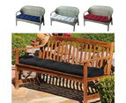 Outdoor Bench Cushion Long Seat Pad Outdoor Loveseat Cushion with Ties for Indoor Outdoor Furniture-Grey