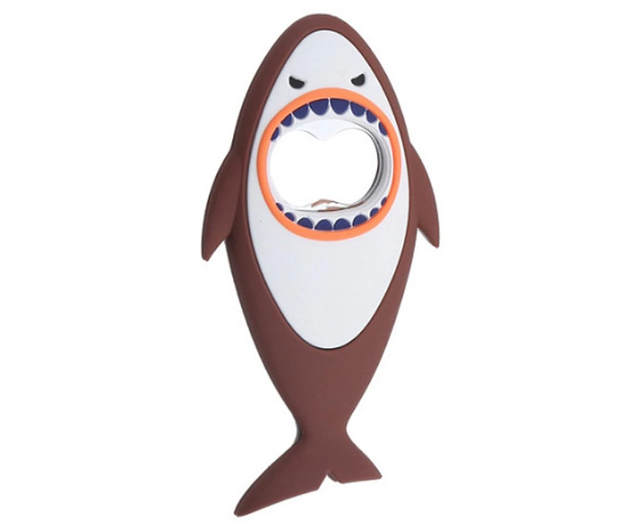 Shark Bottle Opener, Beer Bottle Opener Creative Refrigerator Magnet, Suitable For Dad And Boyfriend Bartender.,Brown